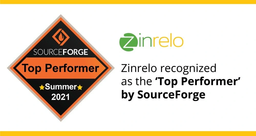 Zinrelo recognized as the ‘Top Performer’ by SourceForge featured image