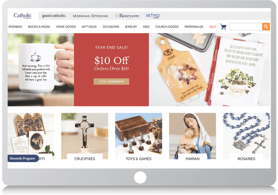 Incremental Revenues with a Reward Program, The Catholic Company Case Study – Landing Page