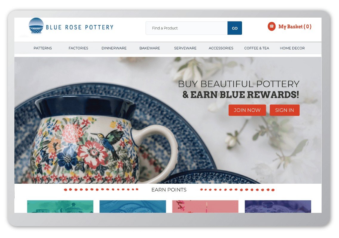 Increases Repeat Purchase Revenue, Blue Rose Pottery – success story